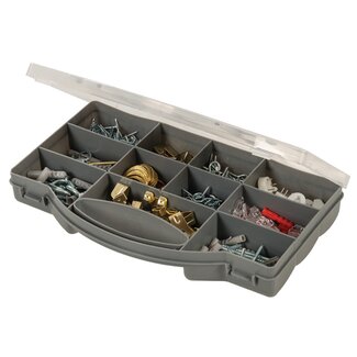 Fixman Ophangset assortimentsdoos - verzinkt en messingkleurig - 545-delig - diverse maten - fotolijsten en spiegels