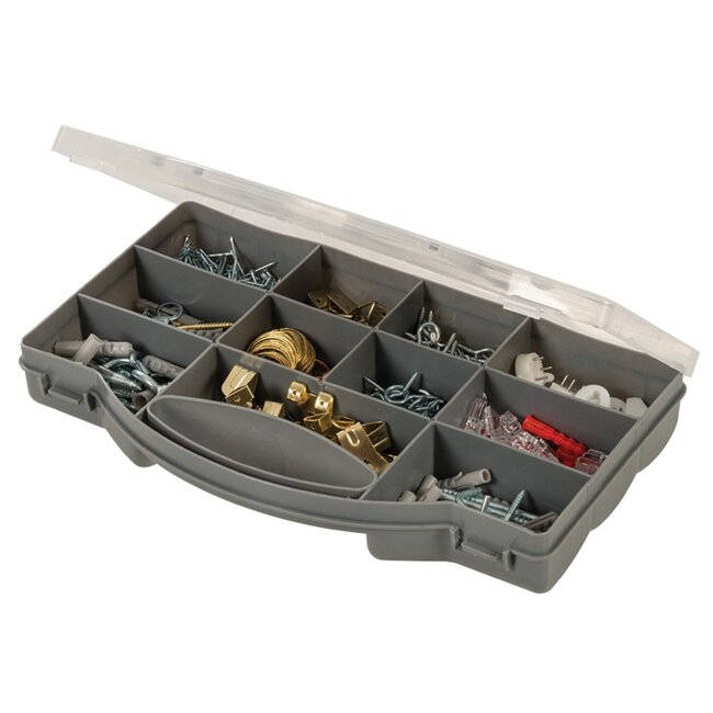 Fixman Ophangset assortimentsdoos - verzinkt en messingkleurig - 545-delig - diverse maten - fotolijsten en spiegels