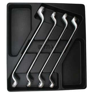 Benson Gevulde gereedschapswagen - 4-delige ringsleutelset - ABS kunststof bak