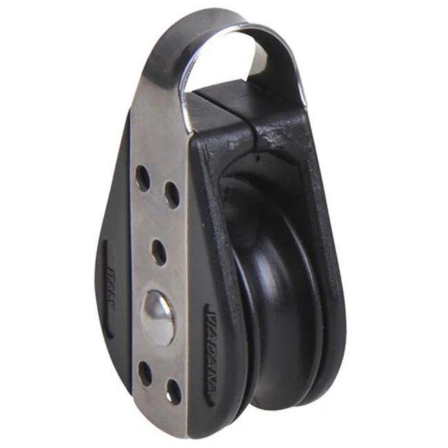 Seilflechter Mini blok - 1 schijf - voor 8 mm koord - gesloten - kogellager - 750 daN