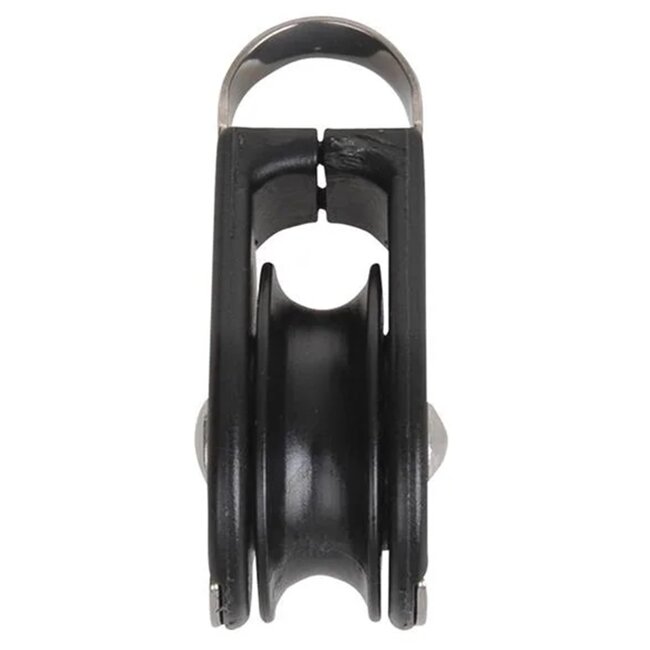 Seilflechter Mini blok - 1 schijf - voor 8 mm koord - gesloten - kogellager - 750 daN