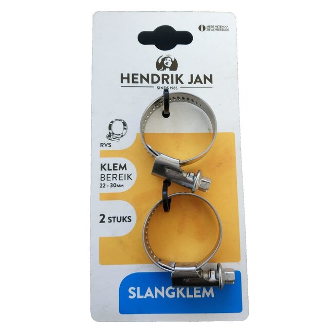 Hendrik Jan Slangklem met Kruissleuf - Ø 22 t/m 30 mm - 2 stuks
