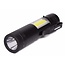 Hofftech Mini zaklamp met clip - LED + COB - 240 lumen - zwart - 92 mm