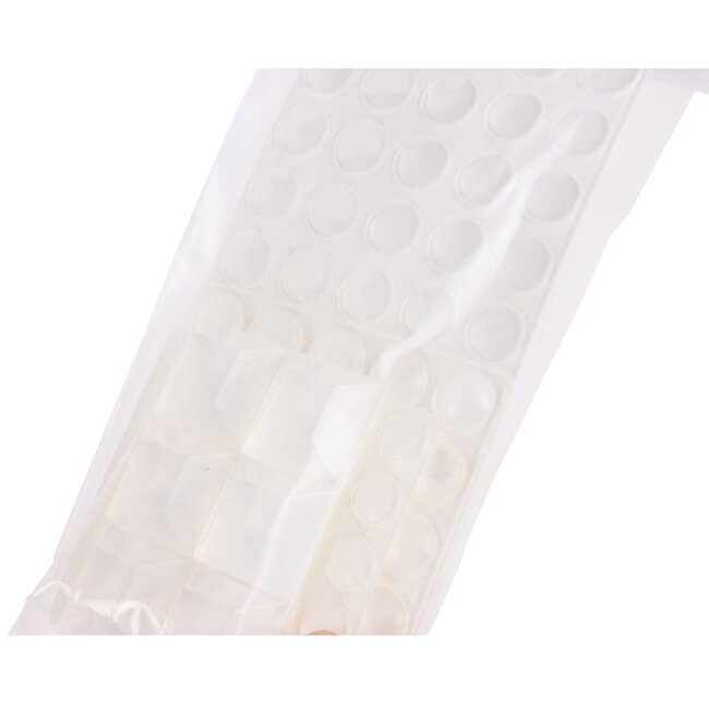 Benson Siliconendruppels - Stootdoppen - Diverse maten - Transparant - 106 stuks