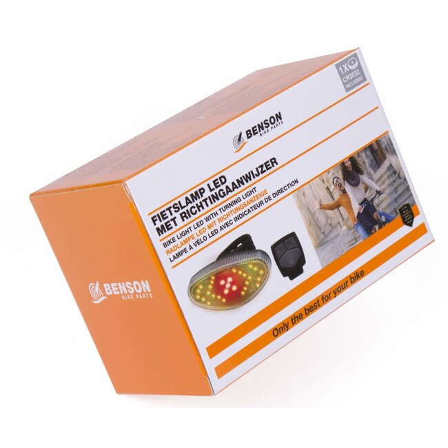 Benson Fietslamp met richtingaanwijzer - LED - Draadloze afstandsbediening - 3.7V - 800 mAh