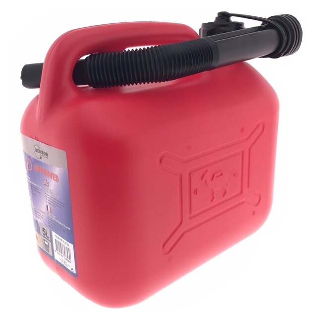 Benson Jerrycan met vloeistofindicator - 5 liter - anti-overlooptrechter - schenktuit