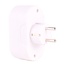 Benson Horizontale stopcontactsplitter - 2 weg - met randaarde - kinderbeveiliging - wit