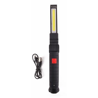 Hofftech Flexibele LED looplamp - oplaadbaar met USB - magnetische voet - 240 lumen - 271 mm