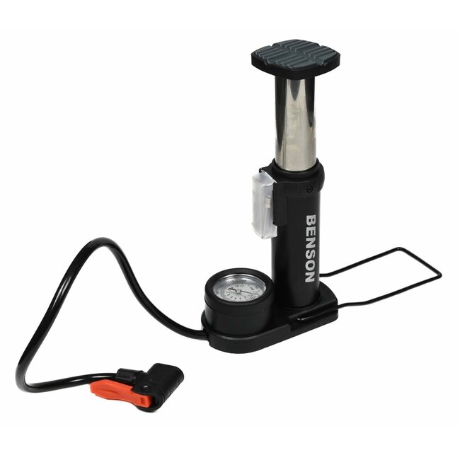 Benson Compacte voetpomp - 7 bar - met manometer en ventieladapters