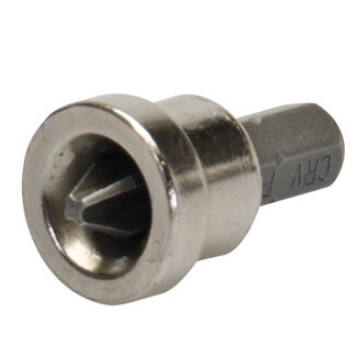 Silverline Gipsplaat schroefbit kruiskop PH2 - chroom-vanadiumstaal - dieptestop - 6,35 mm zeskant - grijs - voor gipsplaat