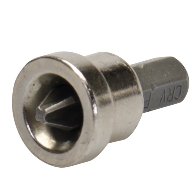 Silverline Gipsplaat schroefbit kruiskop PH2 - chroom-vanadiumstaal - dieptestop - 6,35 mm zeskant - grijs - voor gipsplaat