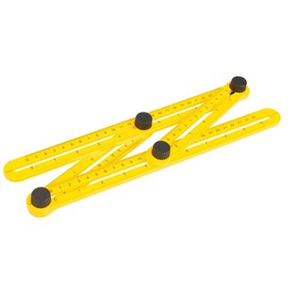 Silverline Verstelbare sjabloon gereedschap - Nauwkeurige metingen - 120 x 250 mm - Polypropyleen