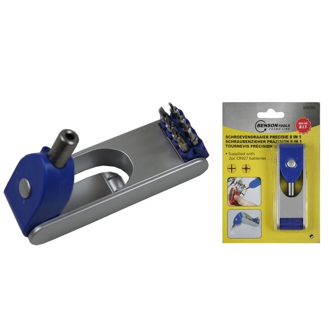 Hofftech Precisie schroevendraaier - 8 in 1 - LED verlichting - Inclusief batterijen