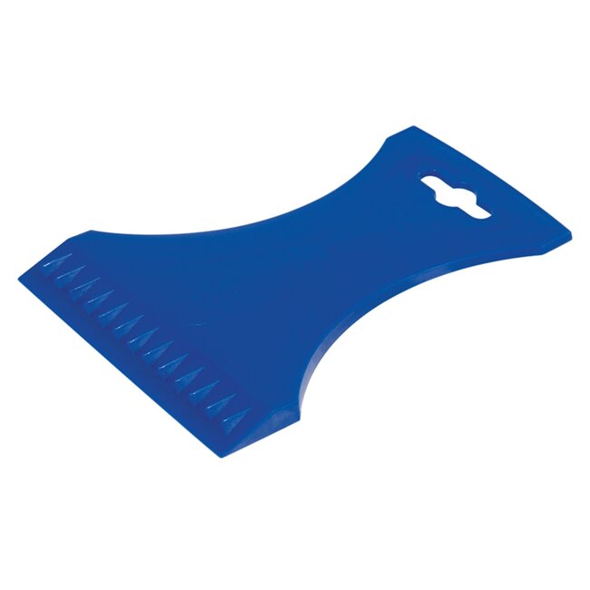 Silverline Ijsschraper - kunststof - dubbele rand met ribben en ergonomische grip - flexibel en sterk - voor autoruiten