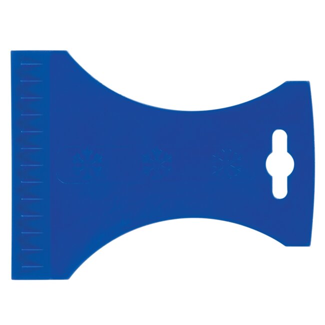 Silverline Ijsschraper - kunststof - dubbele rand met ribben en ergonomische grip - flexibel en sterk - voor autoruiten