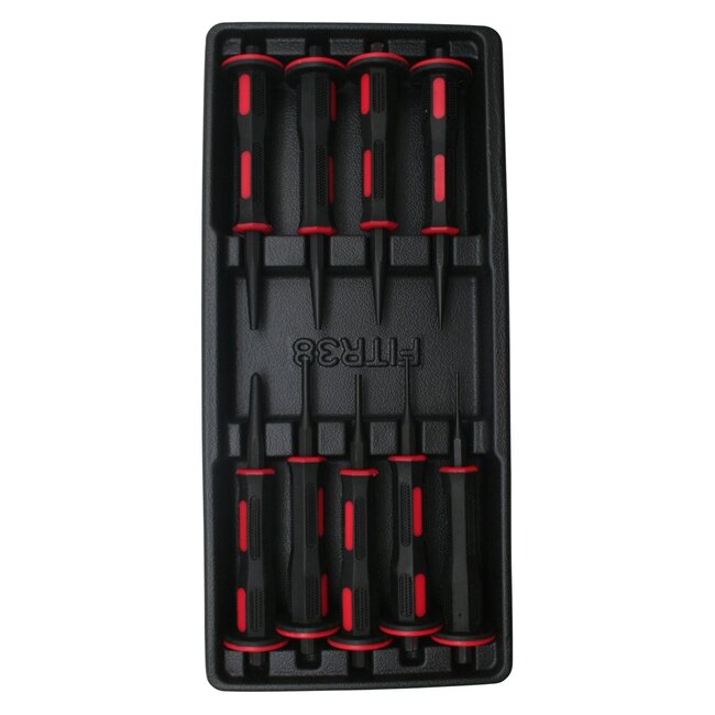 Benson Gereedschapswagen tray - 9-delige drevelset - ABS kunststof - 180x380 mm