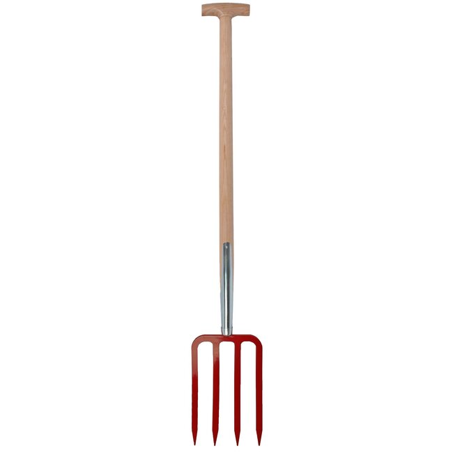 Talen Tools Spitvork Rood – 85 cm – Voor Zand- en Kleigrond