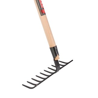 Talen Tools Tuinhark – 10 gesmede tanden – 25 cm breed – 160 cm steel