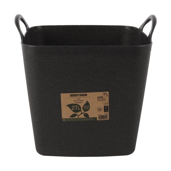 Talen Tools ECO Friendly Kuip – Zwart - 27 liter – Duurzaam & flexibel
