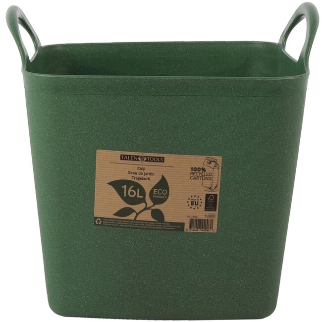 Talen Tools ECO Friendly Kuip – Groen - 16 liter – Duurzaam & flexibel