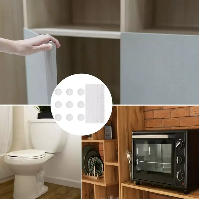 Benson Transparante Siliconendruppels – Zelfklevende Stootdoppen – Ø 8 x 1.5 mm – 50 stuks