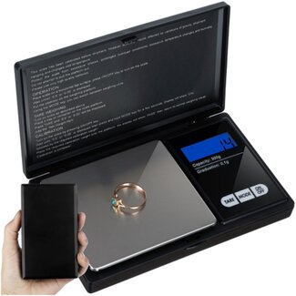 Ruhhy Zakweegschaal 500 x 0,1g – Compacte Precisieweegschaal met Beschermklep