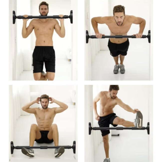 Trizand Verstelbare Pull-Up Bar – Roestvrijstalen Spreidstang tot 100 cm