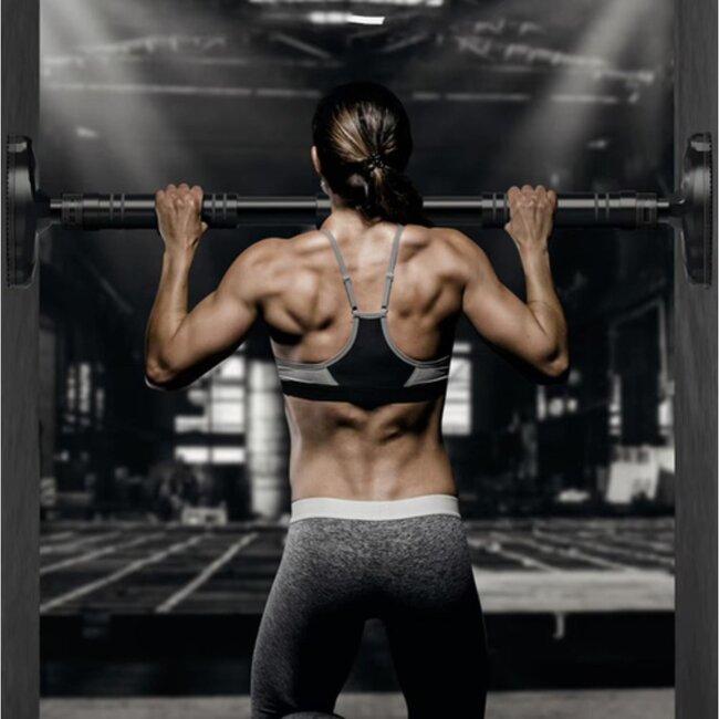 Trizand Verstelbare Pull-Up Bar – Roestvrijstalen Spreidstang tot 100 cm