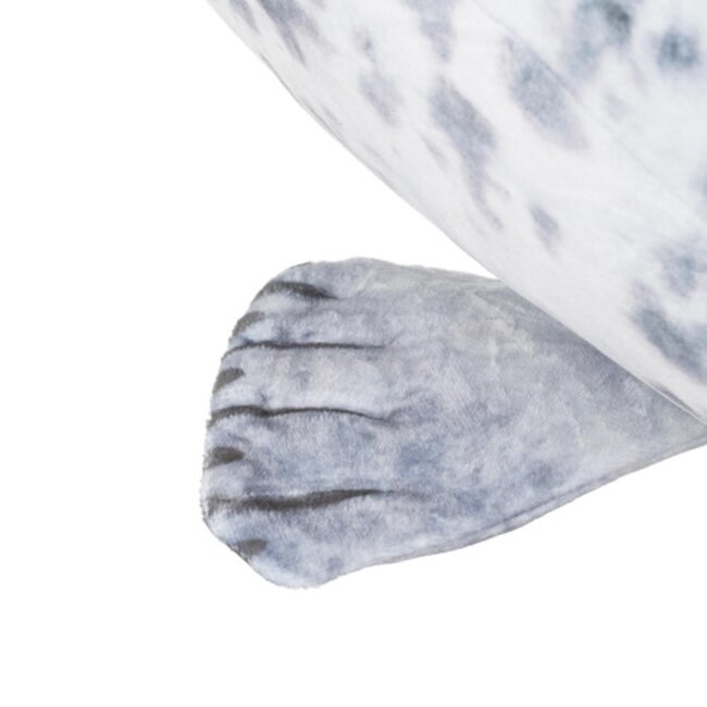 Kruzzel Zachte pluche zeehond van 60 cm met rond ontwerp en elastische vulling voor knuffelcomfort