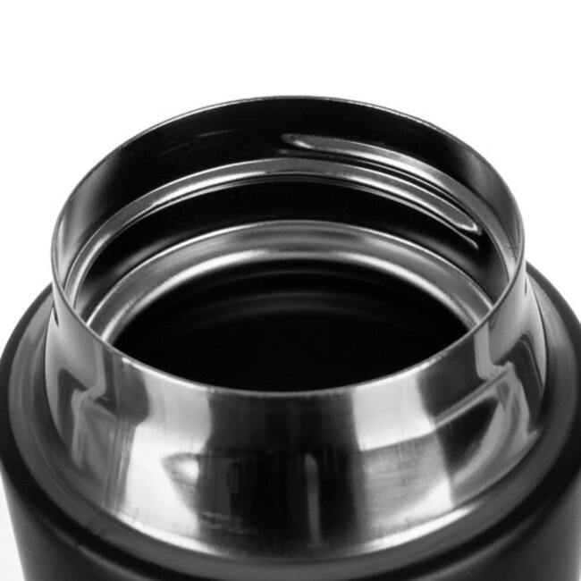 Ruhhy Thermosbeker 440ml - Dubbelwandig - Lekvrij - Mat Zwart