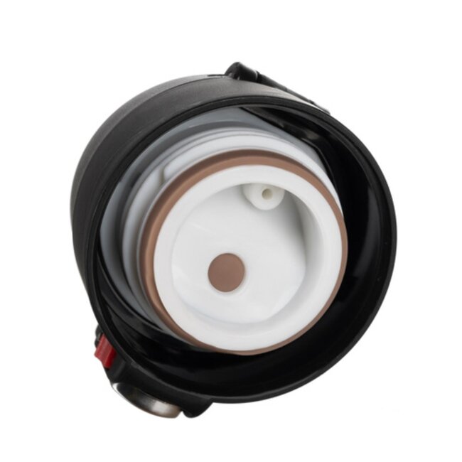 Ruhhy Thermosbeker 440ml - Dubbelwandig - Lekvrij - Mat Zwart