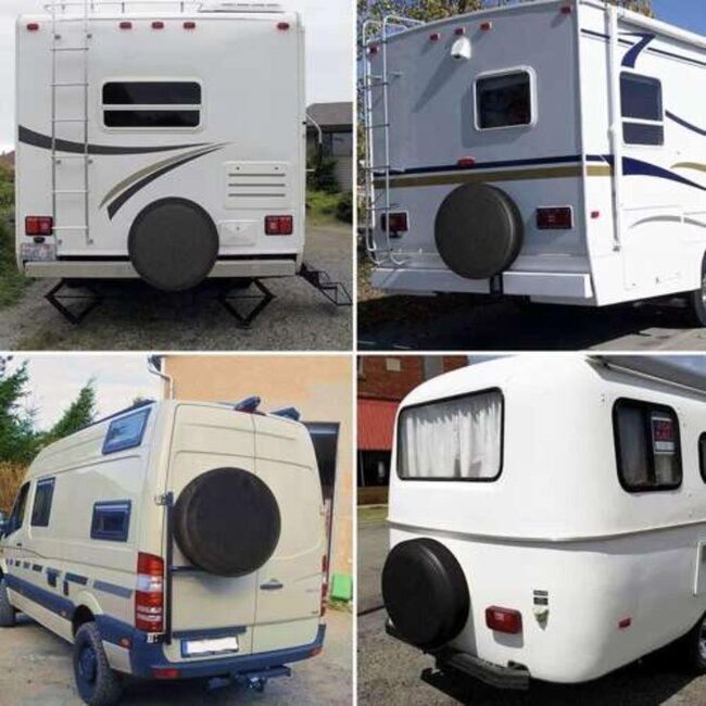 Xtrobb Wielhoezen Set van 4 - Sterk Materiaal - Universele Pasvorm - Geschikt voor 17-20 Inch Wielen