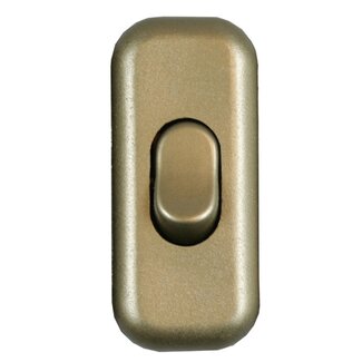 Benson Gouden snoerschakelaar - aan/uit - 6 x 2,5 x 2 cm - 450 watt
