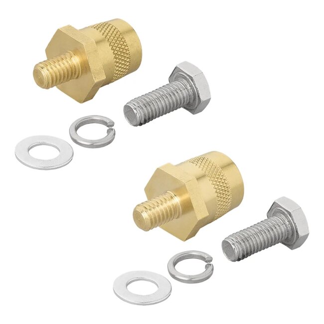 ProPlus Accupool Set M8 – Sterke Messing Accupolen met Schroef en Ring