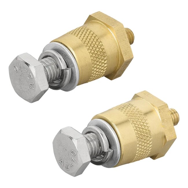 ProPlus Accupool Set M6 – Sterke Messing Accupolen met Schroef en Ring