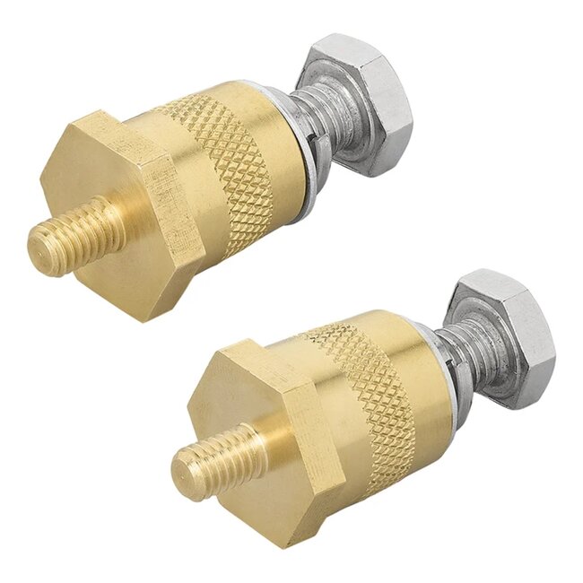 ProPlus Accupool Set M6 – Sterke Messing Accupolen met Schroef en Ring