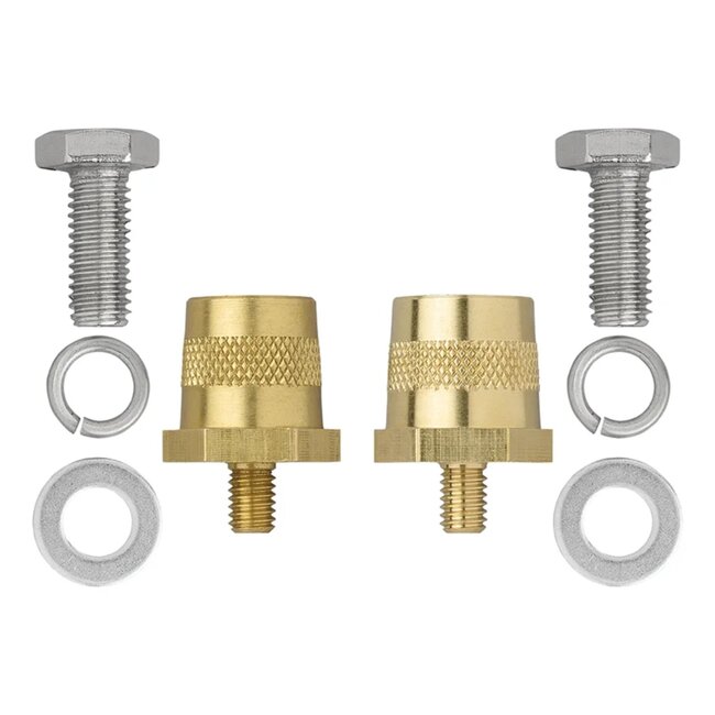 ProPlus Accupool Set M6 – Sterke Messing Accupolen met Schroef en Ring