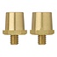 ProPlus Schroefbare Accupolen – Messing M8 Set (Plus en Min)
