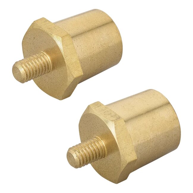 ProPlus Schroefbare Accupolen – Messing M6 Set (Plus en Min)