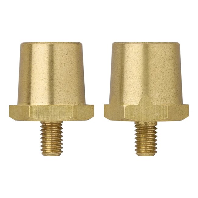 ProPlus Schroefbare Accupolen – Messing M6 Set (Plus en Min)