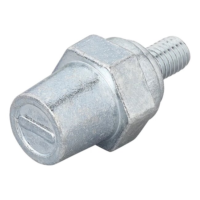 ProPlus Schroefbare Accupolen – Verzinkt Staal M8 Set (Plus en Min)