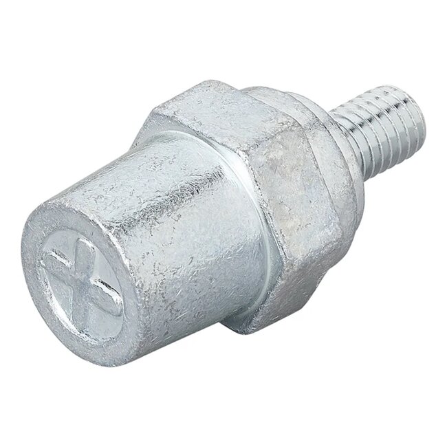 ProPlus Schroefbare Accupolen – Verzinkt Staal M8 Set (Plus en Min)