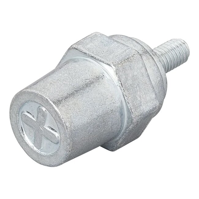 ProPlus Schroefbare Accupolen – Verzinkt Staal M6 Set (Plus en Min)