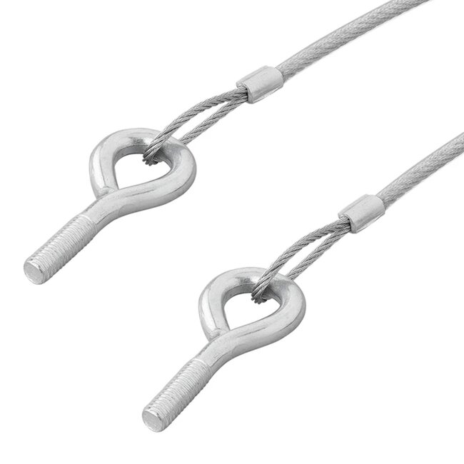 ProPlus Achterklepkabel 45 cm – met 2x M8 Schroefogen