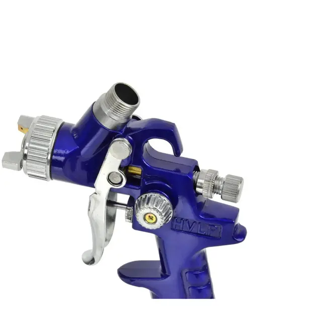 GEKO HVLP verfspuit - 0,8 mm nozzle - 125 ml reservoir - aluminium behuizing