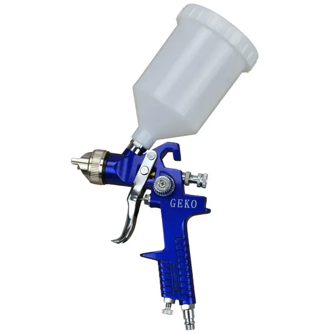 GEKO HVLP verfspuit - 1,4 mm nozzle - 600 ml tank - aluminium behuizing