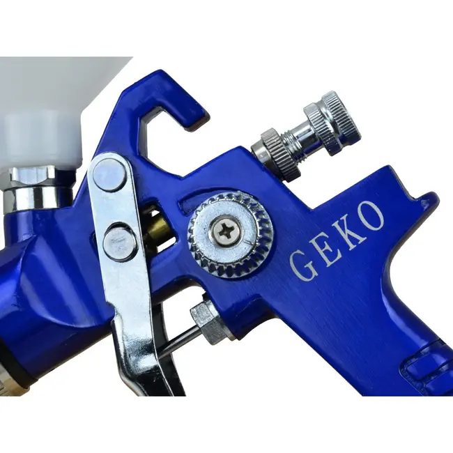GEKO HVLP verfspuit - 1,4 mm nozzle - 600 ml tank - aluminium behuizing