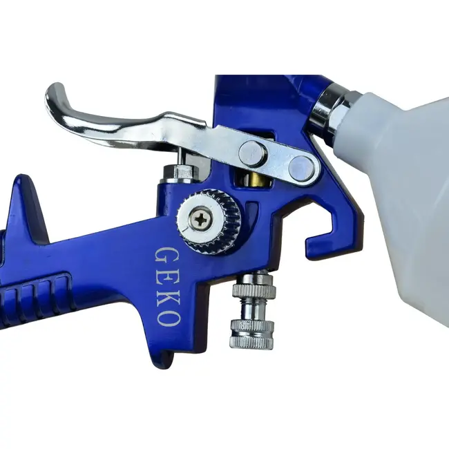 GEKO HVLP verfspuit - 1,4 mm nozzle - 600 ml tank - aluminium behuizing