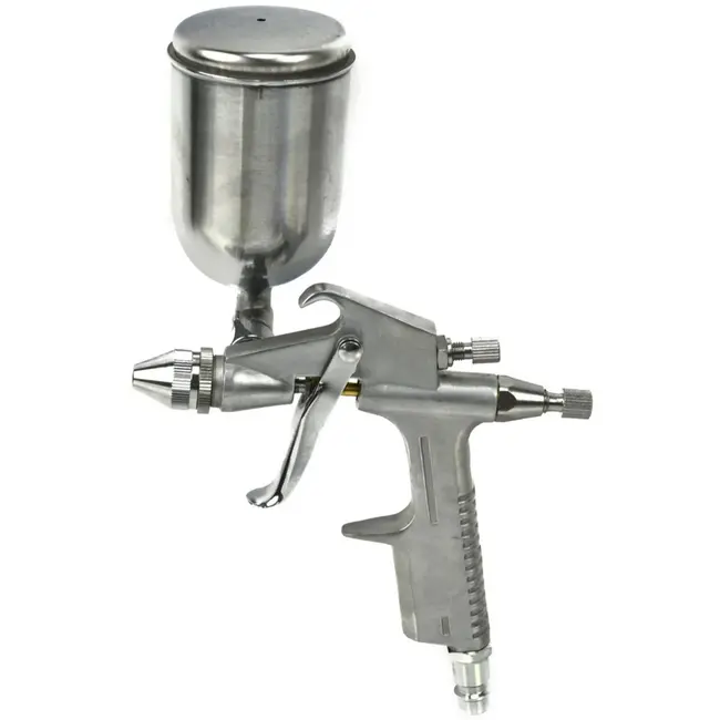 GEKO Mini spuitpistool - HVLP - 200 ml - Compact - Aluminium behuizing