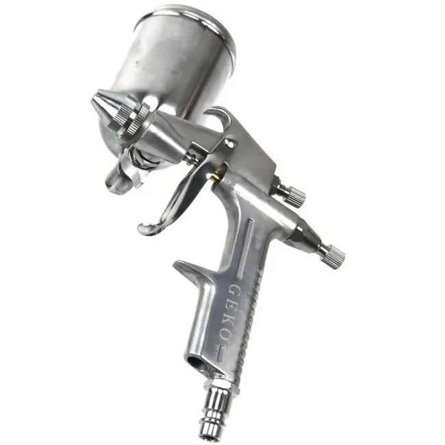 GEKO Mini spuitpistool - HVLP - 200 ml - Compact - Aluminium behuizing
